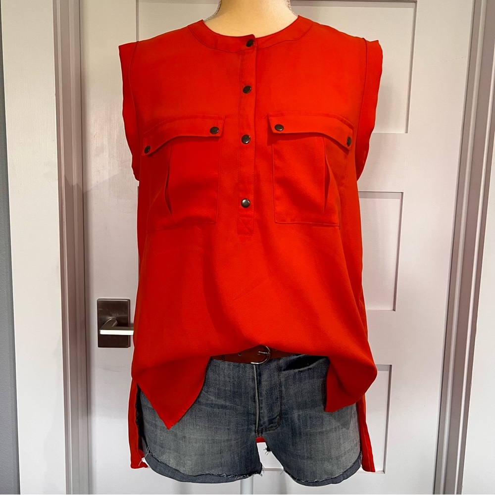 Love 21 Orange Business Casual Tank- Small